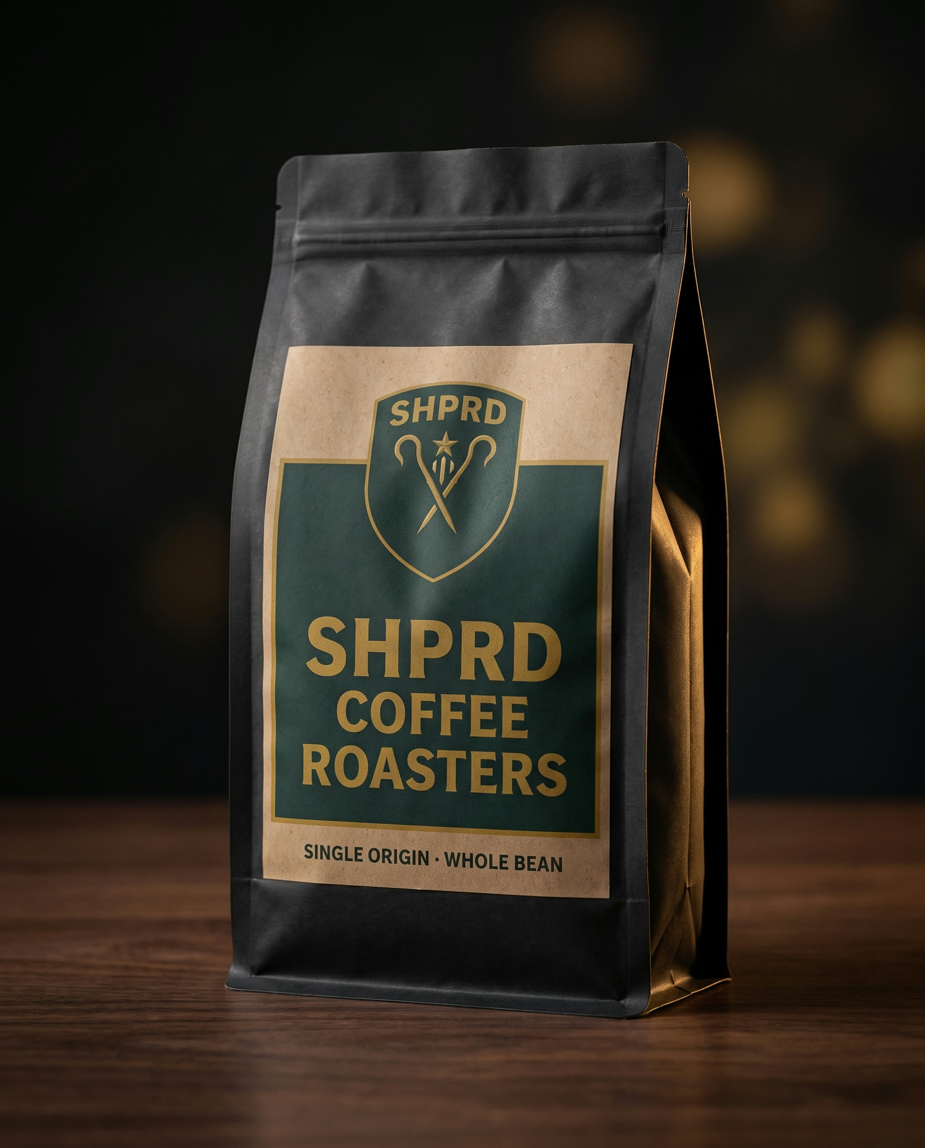 SHPRD Coffee Roasters packaging concept for the Zambia roast